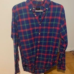Jcrew plaid Oxford shirt